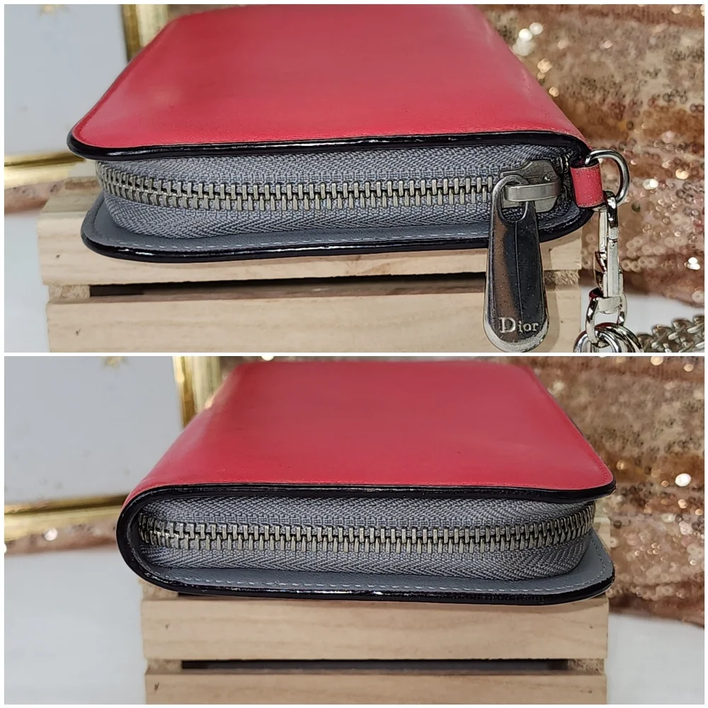 Christian Dior long  Zip WALLET PRESTINE CONDITION AUTHENTIC GORGEOUS